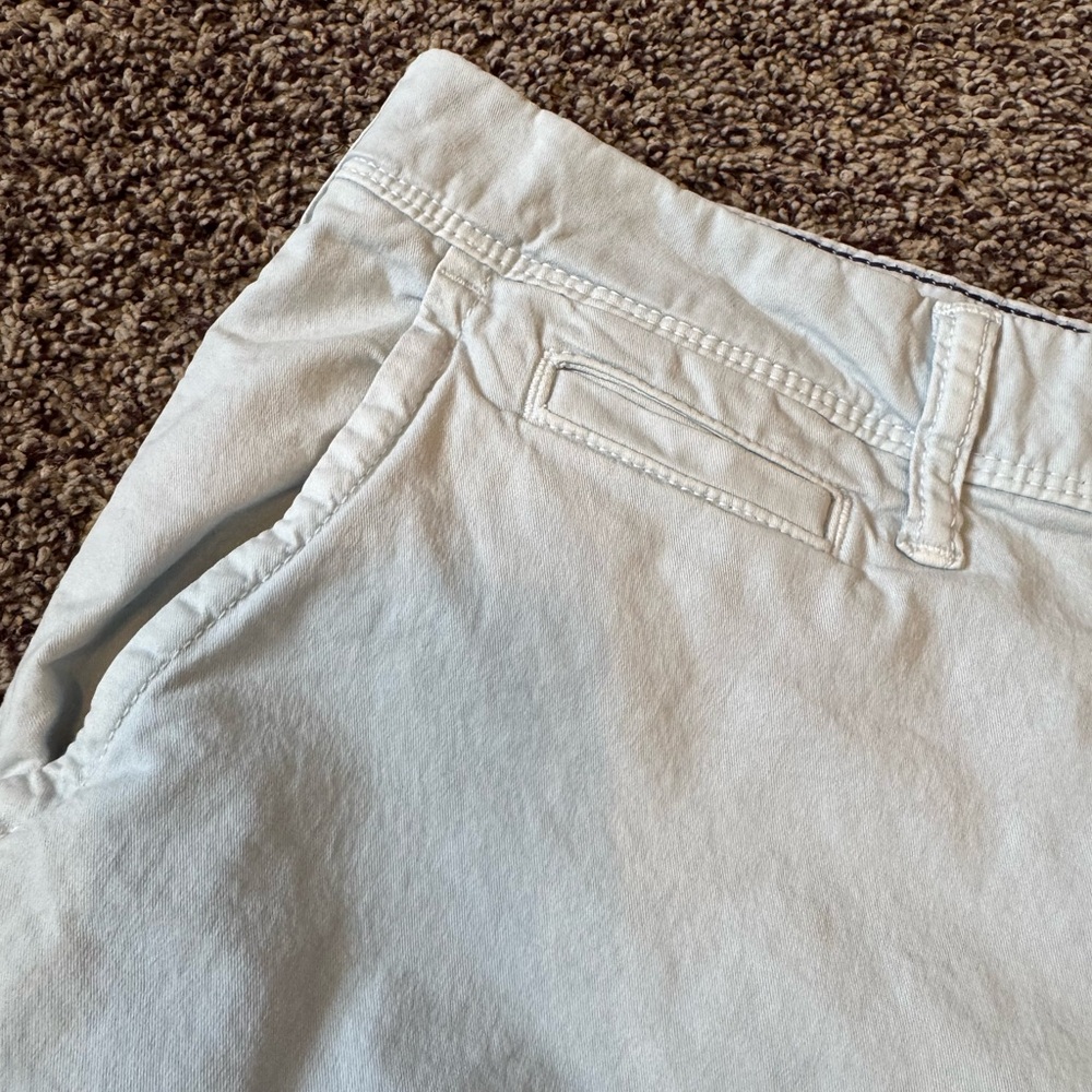 American Eagle Outfitters Men's Light Blue Flat Front Shorts size 33 - Picture 2 of 9